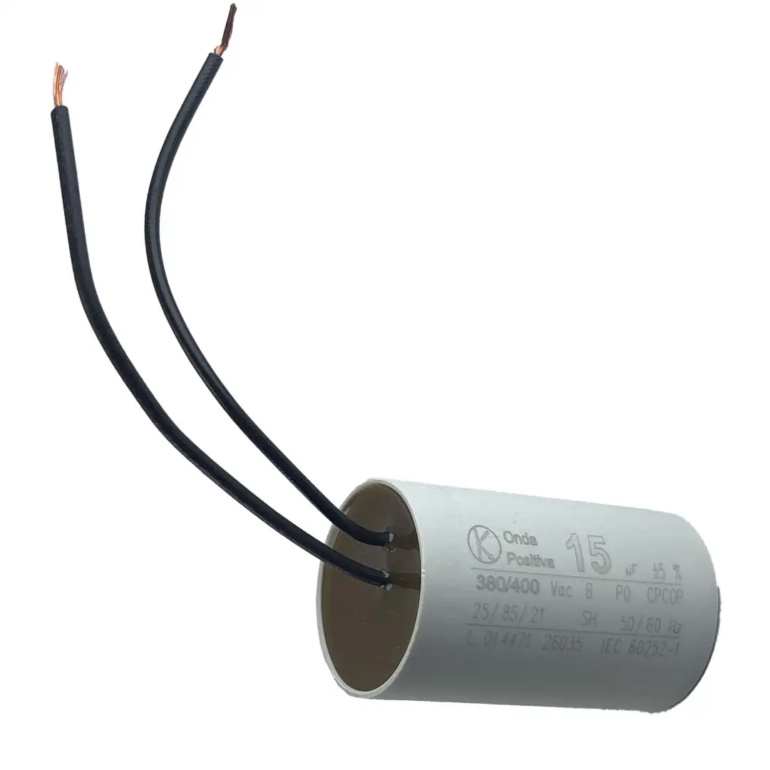 CAPACITOR PERM CABO 15UF 380/400V ONDA POSITIVA
