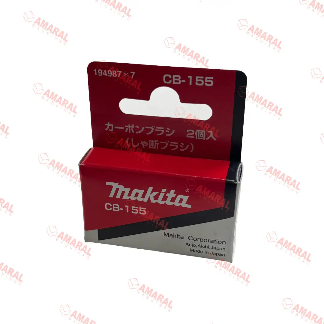 ESCOVA DE CARVAO CB-155 (194987-7) para Martelete HM1202/HM1202C/HR3850B/HR4500C/HR5000/HR5001C Makita