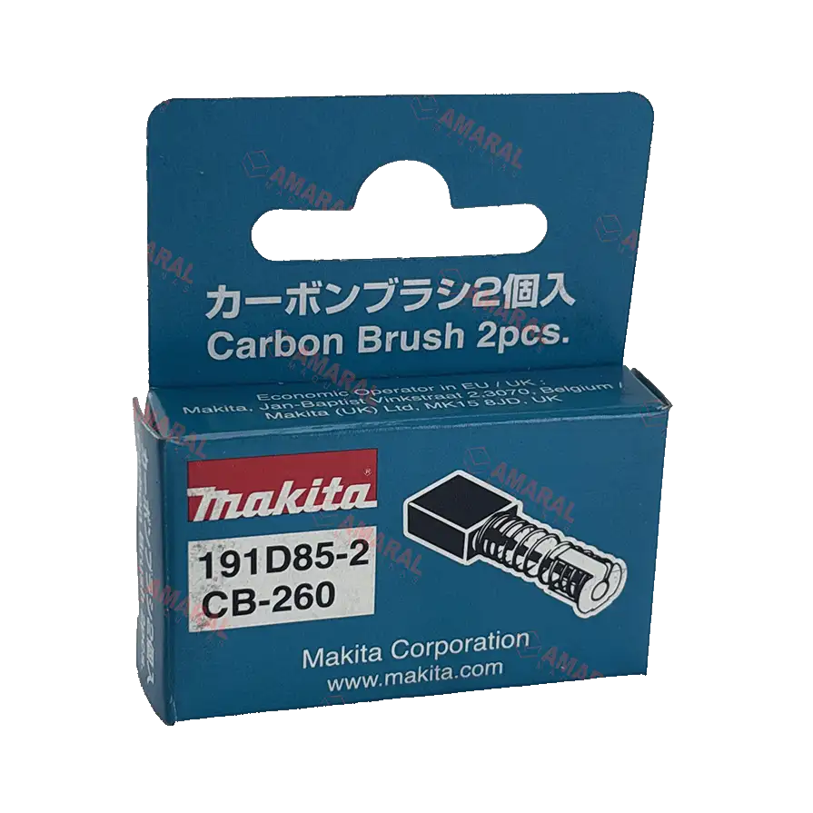 ESCOVA DE CARVAO CB-260 220V (191D85-2) para Esmerilhadeira GA4550/GA4550R/GA4551R/GA5050/GA5050R/GA5051R Makita