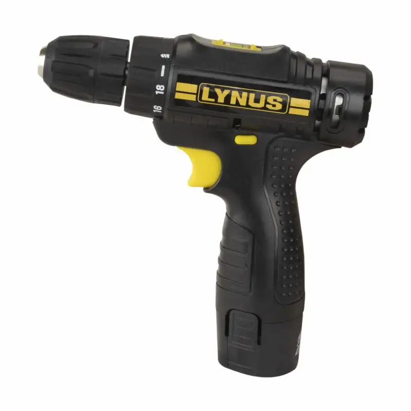 PFL-12P PARAFUSADEIRA FURADEIRA LYNUS BATERIA TIPO PALITO 12 VOLTS FONTE BIVOLT
