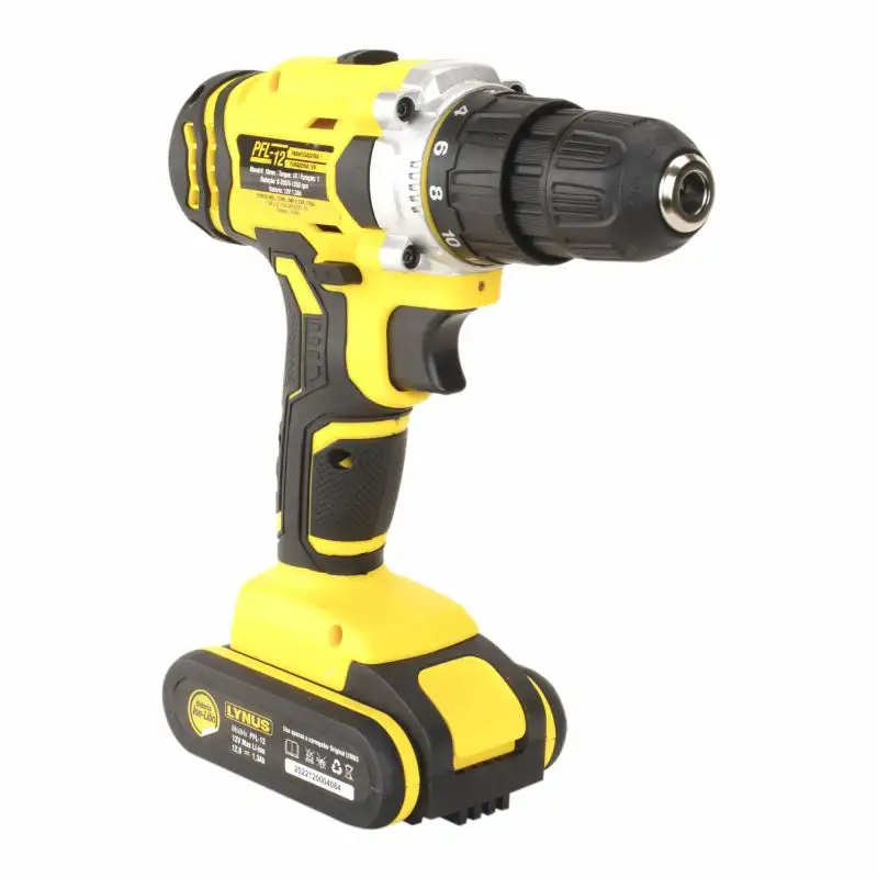 PFL-12 PARAFUSADEIRA FURADEIRA LYNUS 12 VOLTS FONTE BIVOLT