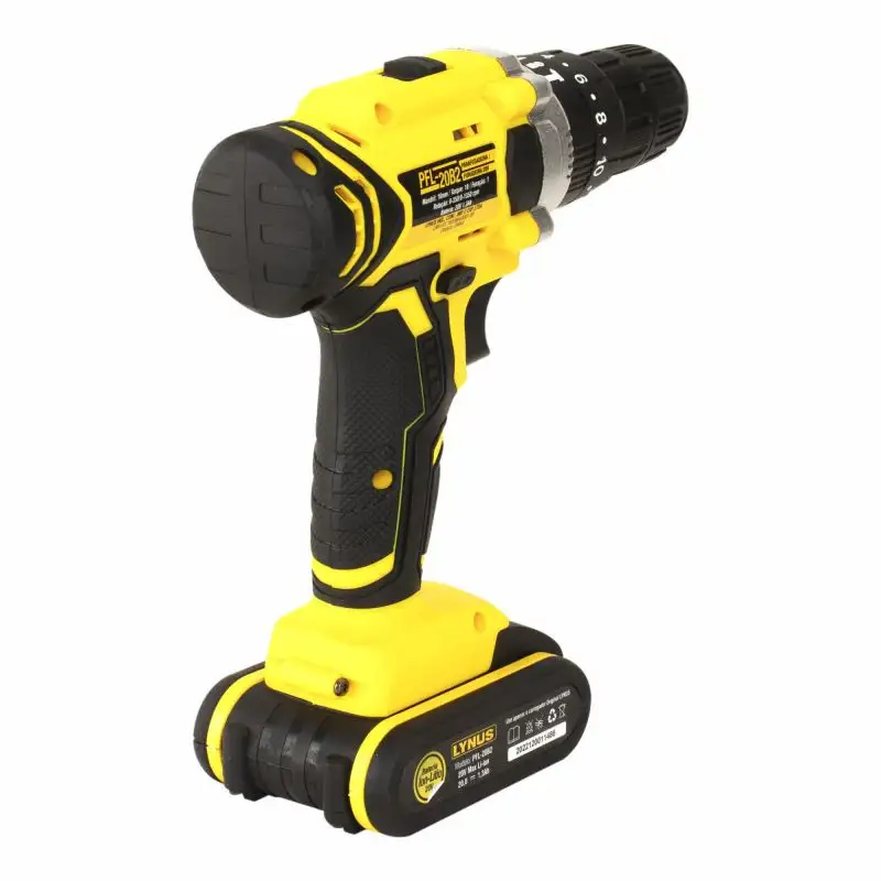 PARAFUSADEIRA FURADEIRA PFL-20B2 LYNUS 20 VOLTS COM IMPACTO