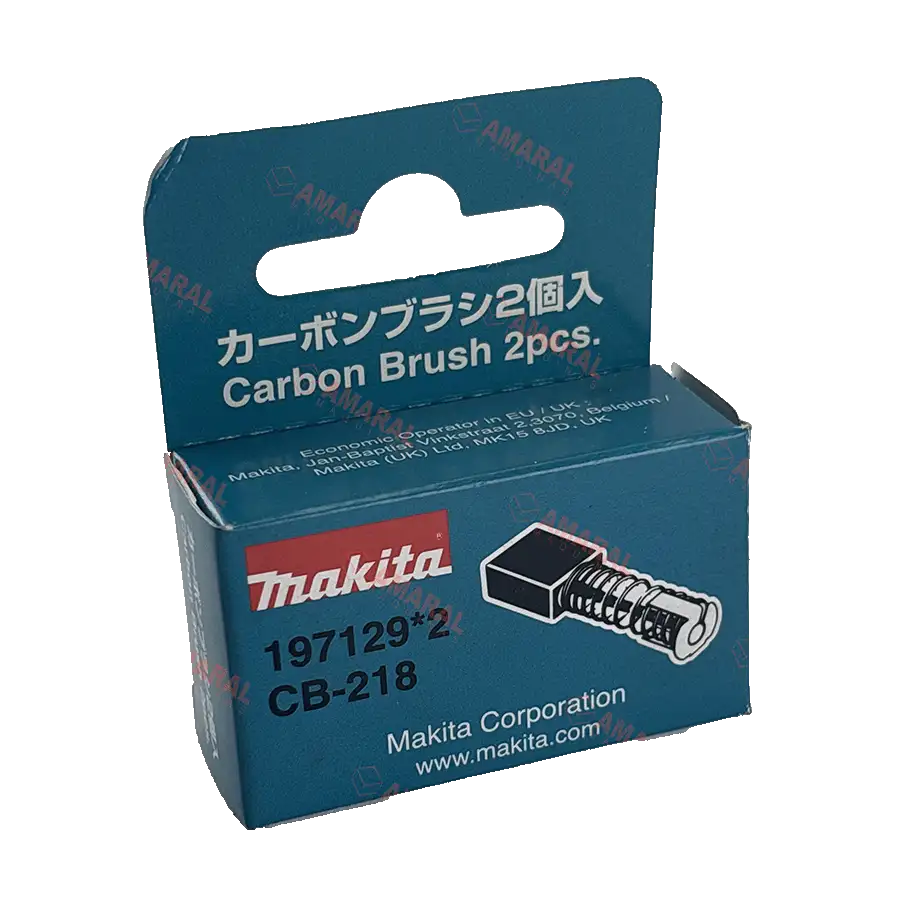 ESCOVA DE CARVAO CB-218 (197128-4) para GA7060/GA9062/HM1812 Makita