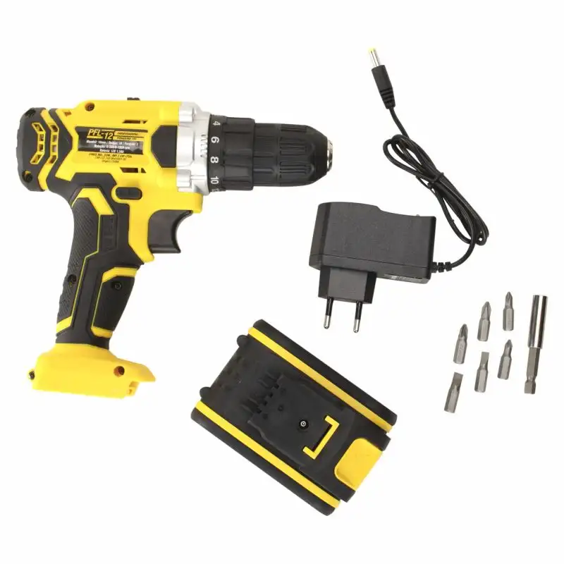 PFL-12 PARAFUSADEIRA FURADEIRA LYNUS 12 VOLTS FONTE BIVOLT