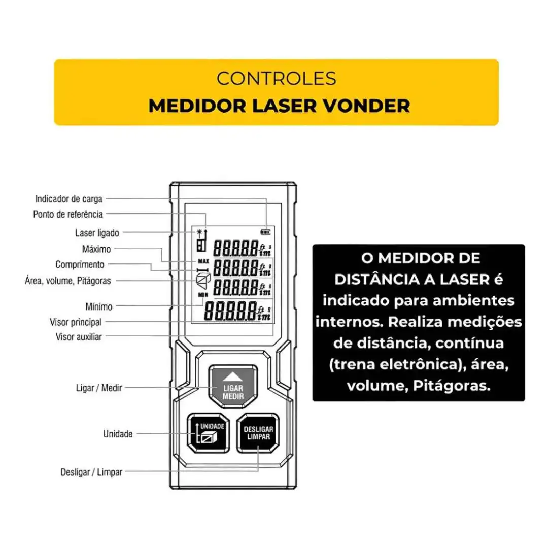 VD40 MEDIDOR DISTANCIA LASER 40M