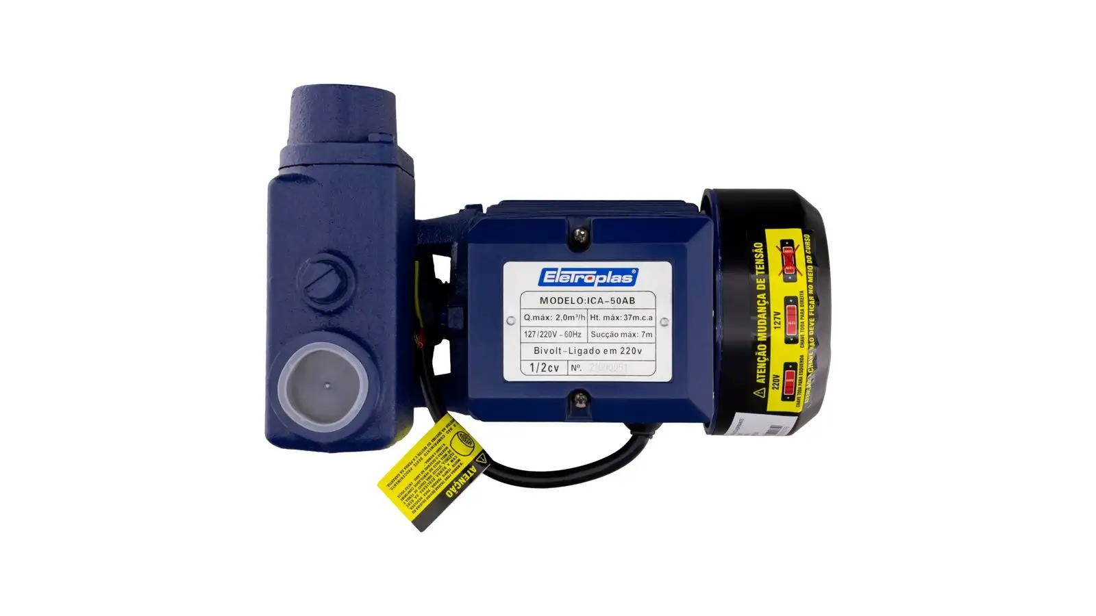 ICA-50AB-BOMBA AUTO-ASPIRANTE 1/2HP 60HZ BIVOLT