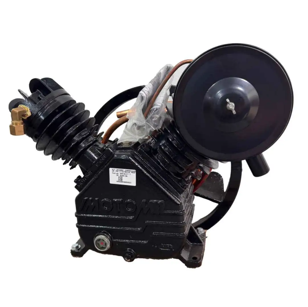 Kit Unidade Compressora 20 Pes 175 psi Cabecote Completo Profissional Motomil