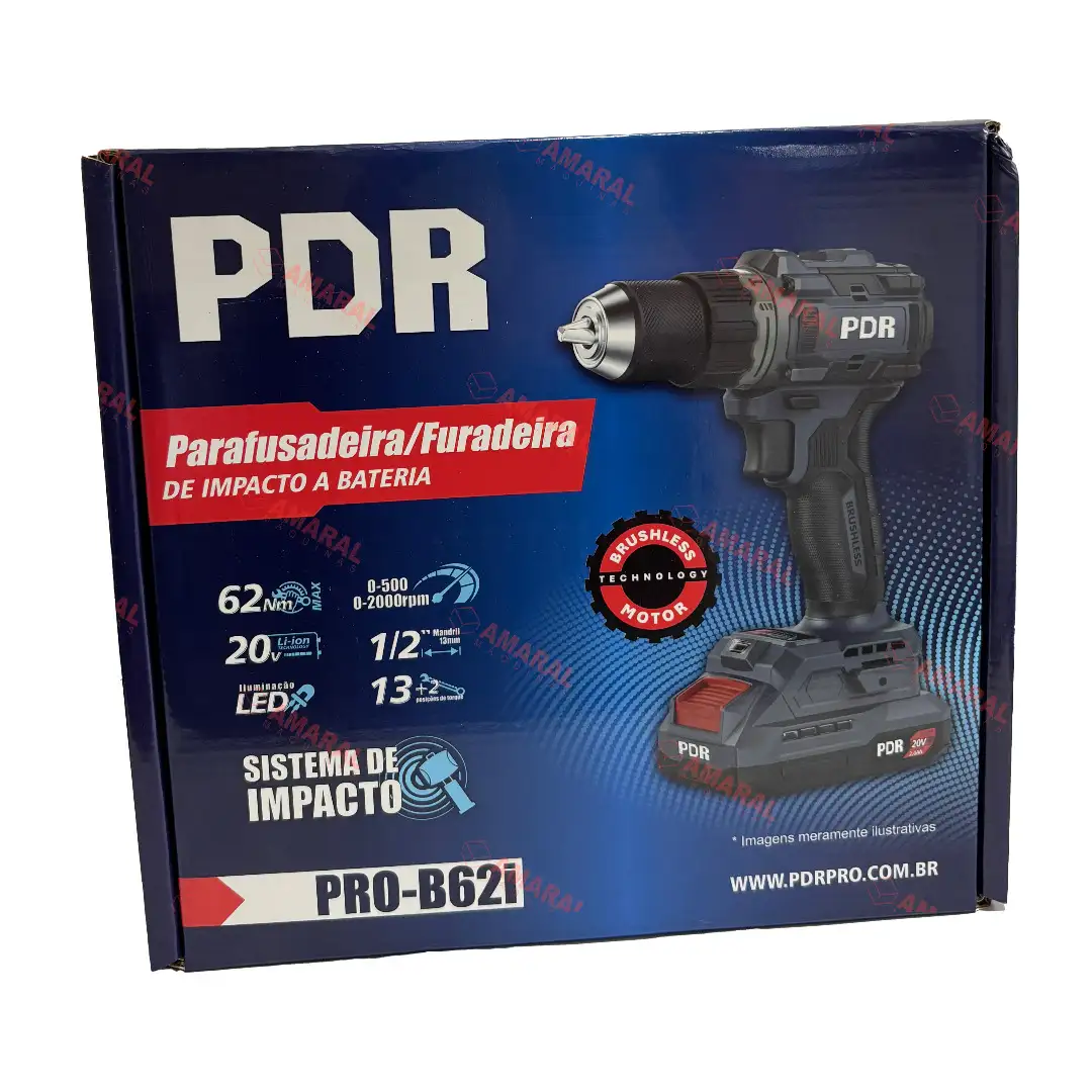 Paraf./Furadeira de Impacto Bateria PRO-B62i