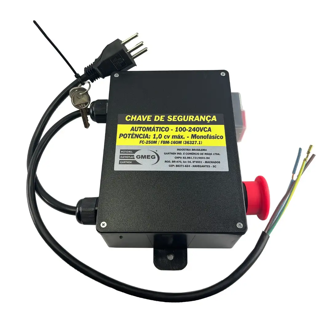 KIT CHAVE SEG.12V FURADEIRA para FBM-160/FC-250 Garthen