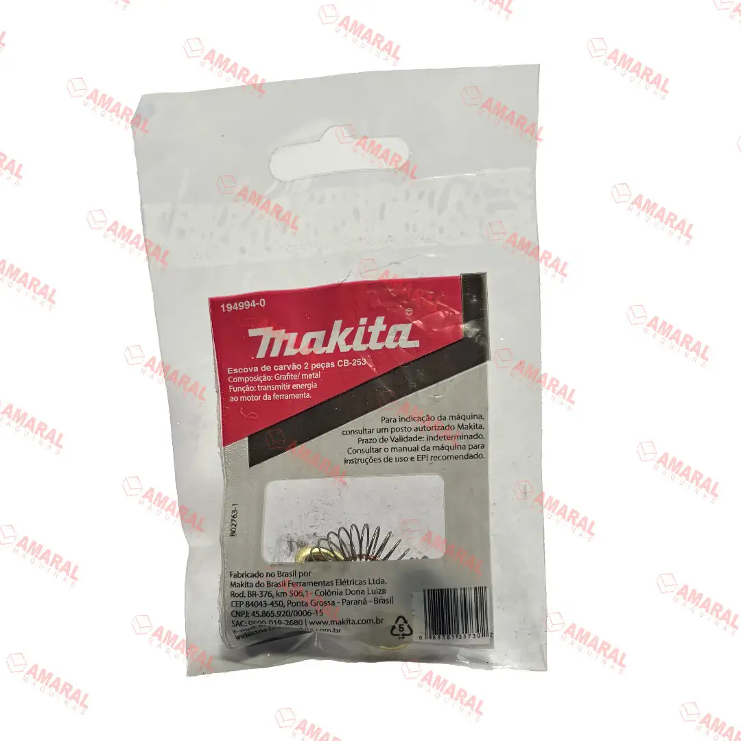 ESCOVA DE CARVAO CB-253 (194994-0) para GA5020C/GA5021C/PC5000C/SC161 Makita