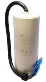 CAPACITOR ELETRICO FIXO PERM POT 35UF 450V 2,11KVAR 50/60HZ TERMINAL FASTON MACHO 6,3MM AT